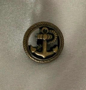 Unique Anchor & Rope, Single Plastic Button - Picture 1 of 2