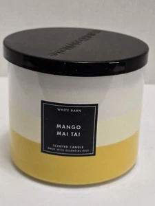 Bath & Body Works Mango Mai Tai Candela profumata a 3 stoppini con oli essenziali 14,5 oz - Foto 1 di 4