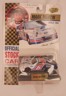 Mark Martin # 6 NASCAR 1:64 Diecast Car Road Champs NEW Old Stock - Image 1 of 4