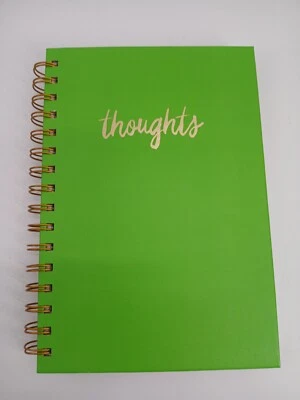 C.R. Gibson Green Spiral Lined Journal Thoughts - Image 1 of 4
