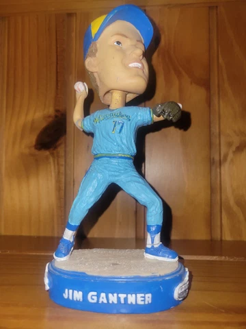 Jim Gatner Retro Powder Blue Milwaukee Brewers Bobblehead 2004 SGA Cover