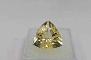 Stunning Yellow Sapphire Trillion Cut 6-8 Ct Natural EGL Certified Gemstone - Picture 1 of 8