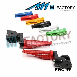 Fit Monster 600/620/oscuro todo el año CNC Shinobi estriberas delanteras ajustables - Imagen 1 de 15