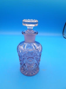 Daisy and Button purple amethyst fragrance bottle w matching stopper glass - Picture 1 of 6
