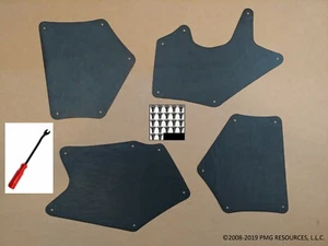 Splash Apron Seal Set for 2007-2024 Toyota Tundra & Sequoia Liner Apron W/Clip U - Bild 1 von 7