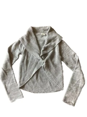 Crazy 8 серый вязаный кнопка капот шеи свитер надежном кардиган молодежи девочек XL 14 EUC - Изображение 1 из 4