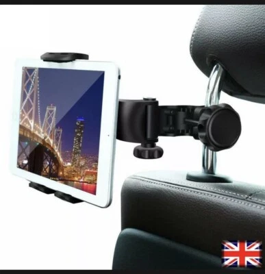 Universal Car Back Seat Headrest Mount Tablet Holder for iPad iPhone Samsung GPS - Image 1 of 4