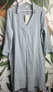 Vestido POETRY Talla 12 Vestido Camisa Sin Mangas y Cuello Texturizado Vestido Cuello en V Nuevo - Imagen 1 de 7