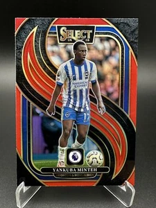 2024-25 Panini Select EPL -Mezzanine Yankuba Minteh #138 Red Prizm - Brighton - Picture 1 of 2