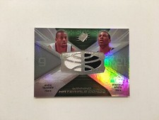 2008-09 Upper Deck NBA SPX Winning Materials Combo Thaddeus Young Andre Iguodala