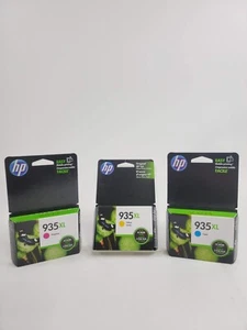 Lot Of 3 HP 935xl Cyan, Yellow, Magenta  Ink Cartridges Expire 2019 And 2020 - Picture 1 of 11