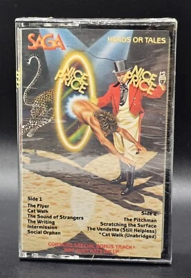 Vintage NOS 1983 SAGA Heads Or Tales Cassette Tape New Sealed PRT 38999 - Image 1 of 4