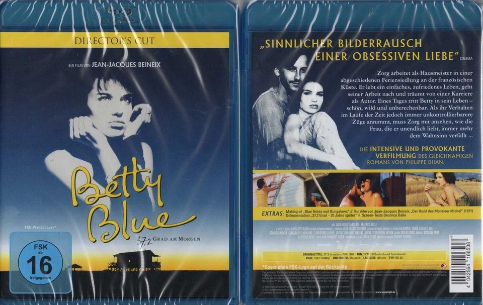 BETTY BLUE - 37,2 GRAD AM MORGEN --- Blu-ray --- Director's Cut --- Neu & OVP -- - Bild 1 von 1