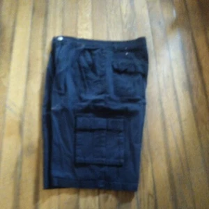 IZOD Jeans Boys 14 Flat Front Chino School Uniform Shorts blue EUC - Picture 1 of 9