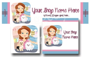 Diseño de pancarta de cartelera de tienda eBay y logotipo a juego - Tienda de mascotas niña - Ropa para perros - Imagen 1 de 1
