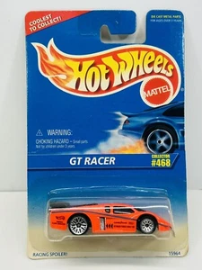 Hot Wheels 1996 GT Racer Collector No. #468 Blister Plastic Cracked Open - Picture 1 of 7