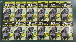 Dog Poo Poop Bags Extra Strong Tie Handles Tidyz Doggy Bags Waste Scooper - Picture 1 of 11