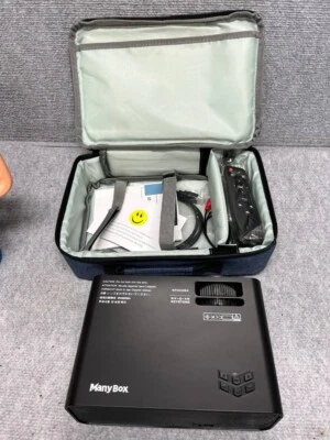 ManyBox Mini Projector W80 HDMI USB AV TF VGA - Image 1 of 4