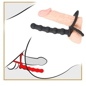 Penis-Ring Silikon Sexspielzeug Hodenring Cockring Anal-Dildo Kugeln Männer Paar - Bild 1 von 9