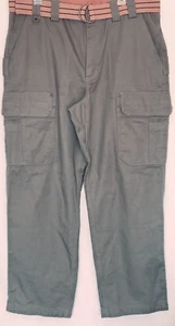 Duluth Trading Herren Hose Größe 38x32 Relaxed Fit Cargo Arbeitsausrüstung Gürtel Grün - Bild 1 von 10