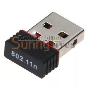 802.11n Mini WiFi USB-WLAN-Adapter 150Mbps Network Card - Photo 1/5