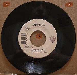 Travis Tritt - Country Club/ Sign Of The Times - Warner Bros. 45 RPM Record - Picture 1 of 2