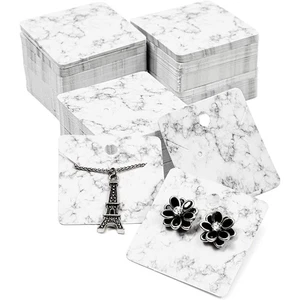 300x Marble Jewelry Display Cards Holder for Earring, Necklace Selling, 2 x 2 In - Picture 1 of 8