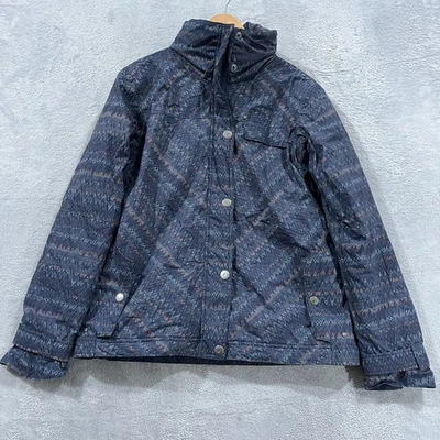 Chaqueta Columbia Mujer Mediana Omni-Tech Abrigo con Capucha Patrón Geométrico Azteca Foto 1 de 4