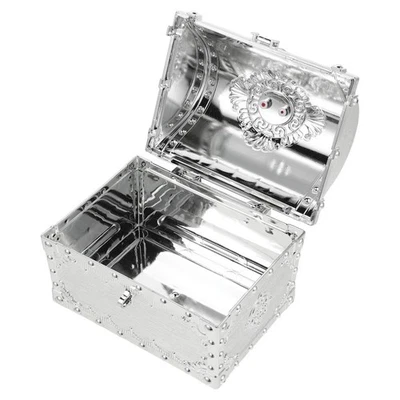  Caixa de armazenamento tema pirata pequena caixa de tesouro caixas de plástico para artesanato - Imagem 1 de 4