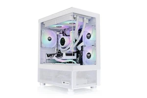 View 170 Tg Argb Snow Micro Chassis White Tempered Glass Case With Fans - Picture 1 of 6