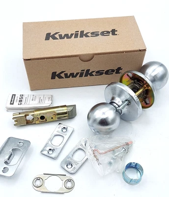 **ESTUCHE DE 30** Kwikset POLO perillas de paso cromadas satinadas lote a granel *NUEVO* Foto 1 de 4