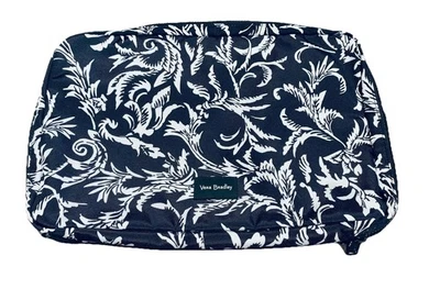 Vera Bradley Black /White Flowers Travel Jewelry Cosmetic Makeup Toiletries Bag - Image 1 of 4
