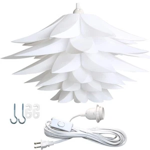 20" (50cm) Ceiling Pendant DIY IQ Jigsaw Puzzle Lotus Flower Lamp Shade Kit w... - Picture 1 of 7