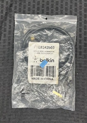 NEW - Belkin 3’ HDMI to DVI Display Cable - Image 1 of 4