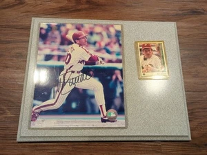 Foto autógrafa firmada por Mike Schmidt 8x10 foto placa Filis MLB béisbol - Imagen 1 de 3