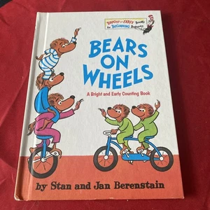 *KIDS* Dr. Seuss - Bears On Wheels (1969, VINTAGE Hardcover Book) Berenstain - Picture 1 of 14
