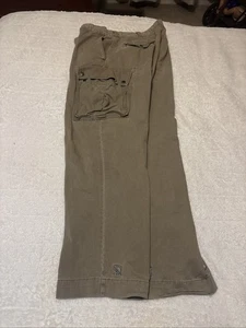 Polo Ralph Lauren Pants Cargo Utility Mens Sz 38x32 67 Chino Vintage Button Fly - Picture 1 of 11