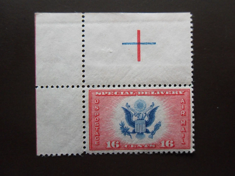 Nice Mint CE2 16¢ Airmail Special Delivery Corner Plate Position - MNH - Image 1 of 2