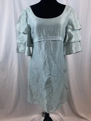 Reiss Linen Silk Blend Dress Women's Size 12 - Image 1 of 4