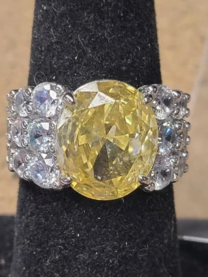 Коктейли для вечеринок Bomb любой размер 7 лимон фианит родиевое покрытие - Изображение 1 из 3