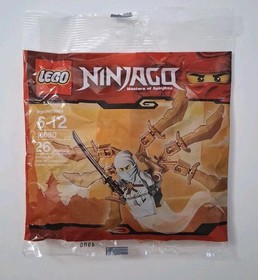 Lego Ninjago White Ninja Zane Golden Glider (30080) - Retired NEW Sealed Polybag