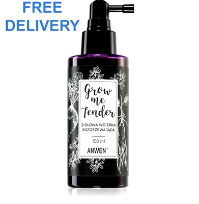 Anwen Grow Me Tender Regrowth Serum 150ml – For Thinning Hair, Herbal Warming UK