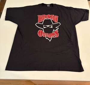 Houston Outlaws 1994 VTG Shirt Single Stitch Double Sided bicycling XL BEST USA - Picture 1 of 5
