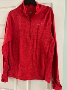 Nike Elemento Térmico Invierno Running Camisa Reflectante Rojo Dri Fit Hombre Grande - Imagen 1 de 4