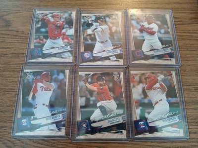 2019 Topps Big League All Game Cleveland Promos Trout, Judge, Lindor, Harper +2 - Image 1 of 2