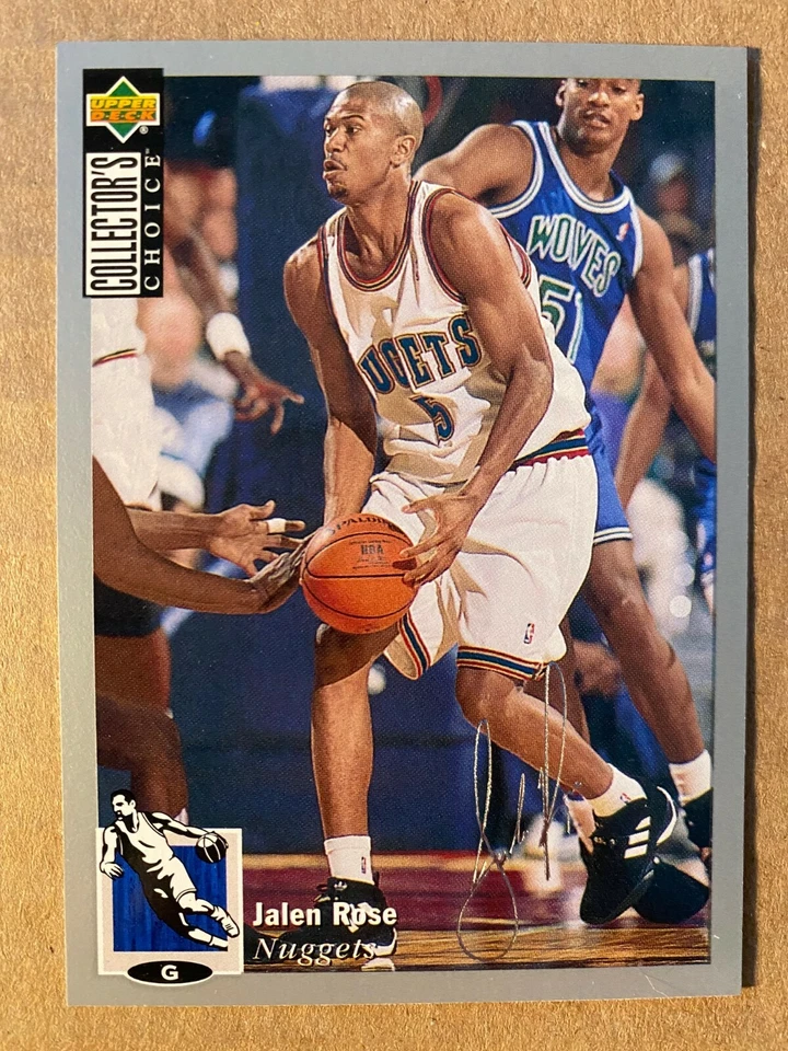 JALEN ROSE RC 1994-95 Collector's Choice SILVER Signature #238 - DENVER NUGGETS - Image 1 of 1