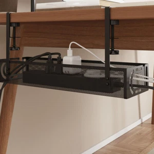 under Table Cable Organizer Desk Wire Box Office Cord Management - Photo 1/12