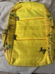 Lug Hopper Backpack Bouquet Yellow Medium Sized Travel Multi Pockets Organizer - Picture 1 of 4