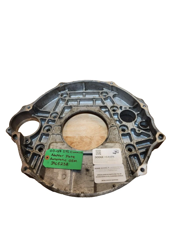 2003 - 2007 DODGE RAM 2500 3500 5.9L CUMMINS ADAPTER PLATE AUTO 48RE  3965232 - Image 1 of 4