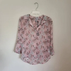 Kut from the Kloth Damen Popover Bluse Rosa Blumen Glocke Größe S Neu mit Etikett - Bild 1 von 5
